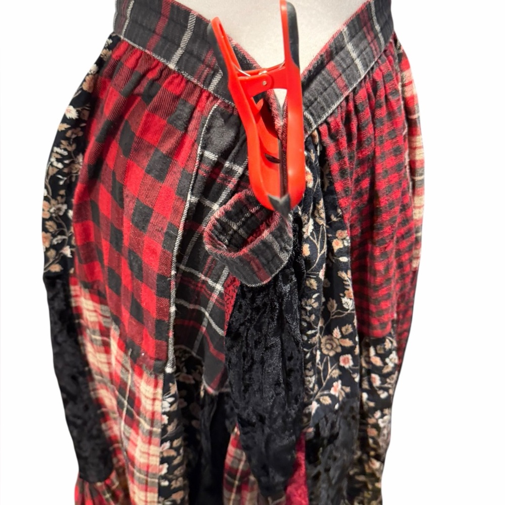 Patchwork Tiered Peasant Bohemian Cottagecore Max… - image 5